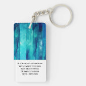 Strand Blau Meer Wellen Wasser Hotel Resort Schlüsselanhänger (Rückseite)