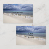 Strand-blauer Himmel Visitenkarte (Vorne/Hinten)