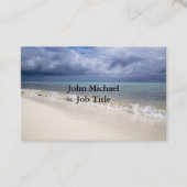 Strand-blauer Himmel Visitenkarte (Vorderseite)