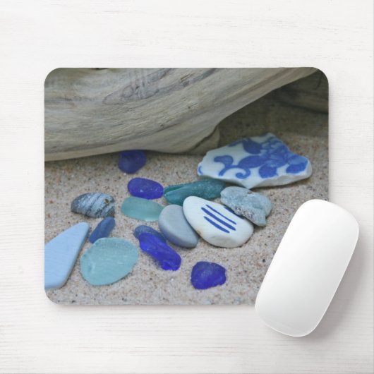 Strand-Blues Mousepad (Mit Mouse)