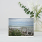 Strand-Blumen Postkarte (Stehend Vorderseite)