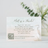 Strand Boho Hochzeit Alles in Einem Save The Date (Stehend Vorderseite)