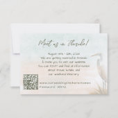 Strand Boho Hochzeit Alles in Einem Save The Date (Vorderseite)