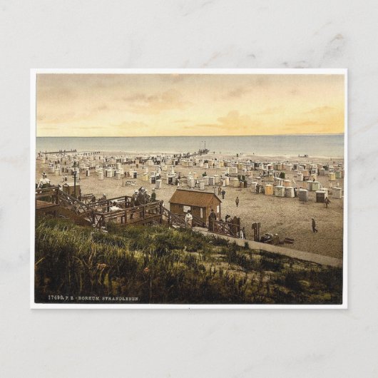 Strand, Borkum, Schleswig-Holstein, Deutschland, s Postkarte (Vorderseite)