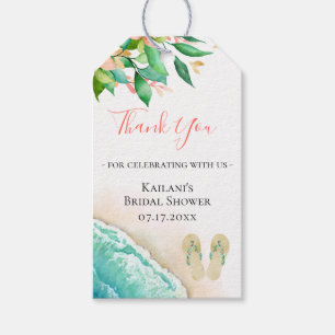Strand Botanischer Dankeschön Geschenkanhänger