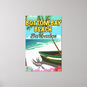 Strand Bottom Bay Barbados Urlaubsposter Leinwanddruck