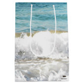 Strand-Brandung Mittlere Geschenktüte (Rückseite)