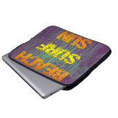 Strand-Brandung Sun Laptopschutzhülle (Vorne Knopf)