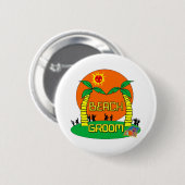 Strand-Bräutigam-Knopf Button (Vorne & Hinten)