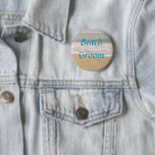 Strand-Bräutigam-Knopf: Ozean-Gezeiten-Version Button (Beispiel)