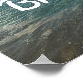 Strand "Breathe" Geist Yoga & Meditation Poster (Ecke)