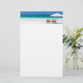 Strand Briefpapier (Stehend Vorderseite)