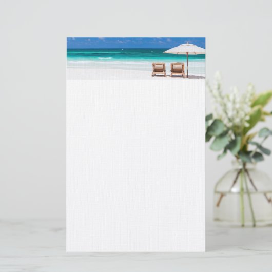 Strand Briefpapier (Stehend Vorderseite)