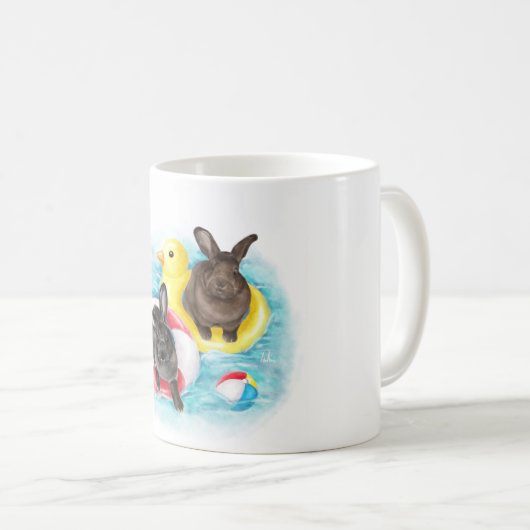 Strand-Brötchen-Tasse Kaffeetasse (VorderseiteRechts)