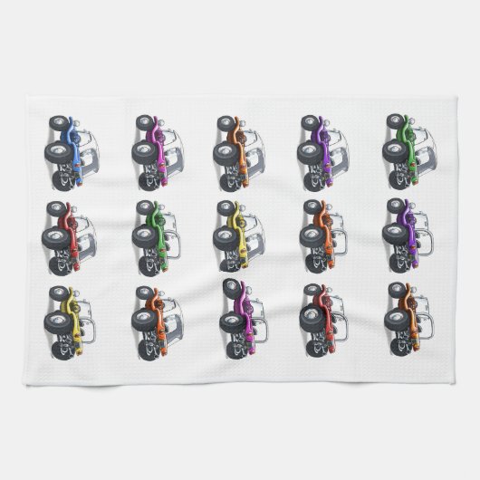 Strand-Buggy-Teetuch Geschirrtuch (Horizontal)