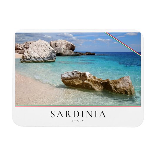 Strand Cala Mariolu, Sardinien, Italien Magnet (Horizontal)