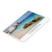 Strand Cala Mariolu, Sardinien, Italien Magnet (Linke Seite)