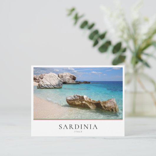 Strand Cala Mariolu, Sardinien, Italien Postkarte (Stehend Vorderseite)