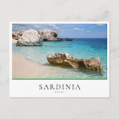 Strand Cala Mariolu, Sardinien, Italien Postkarte (Vorderseite)