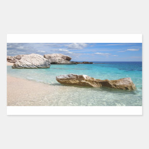 Strand Calas Mariolu, rechteckiger Aufkleber