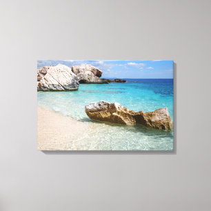 Strand Calas Mariolu, Sardinien-Leinwanddruck Leinwanddruck