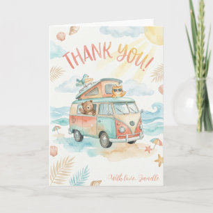 Strand-Camper-Van Danke Schön Süße Sommerferien Karte