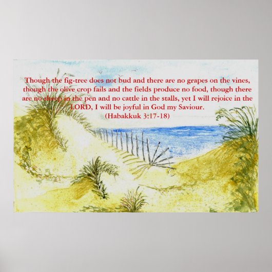 'Strand (Christlich)' Poster (Vorne)