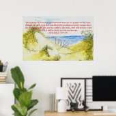 'Strand (Christlich)' Poster (Heimbüro)