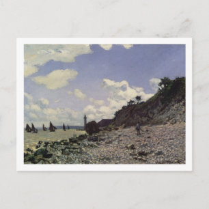 Strand Claude Monets   bei Honfleur, 1864 Postkarte