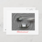 Strand-Collage, Oktoberstrand Postkarte (Vorne/Hinten)