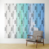 Strand Custom Geschäft Logo Step & Repeat Hintergr Wandteppich (Beispiel (Horizontal))