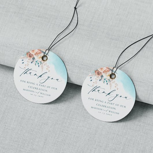 Strand Danke Hochzeit Geschenkanhänger