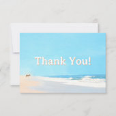 Strand Danke Karte Seascape (Vorderseite)