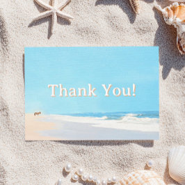 Strand Danke Karte Seascape