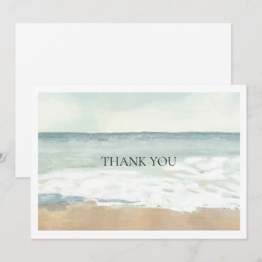Strand Dankeskarte (Vorne/Hinten)