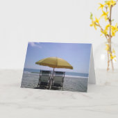 STRAND DENKEN SIE GREETINGS KARTE (Gelbe Blume)