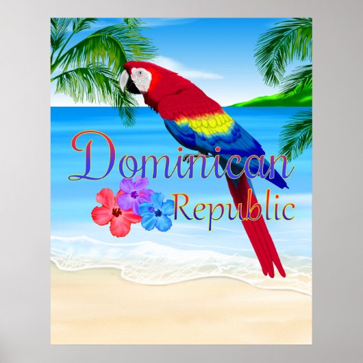 Strand der Dominikanischen Republik Poster (Vorne)