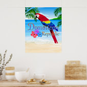 Strand der Dominikanischen Republik Poster (Küche)