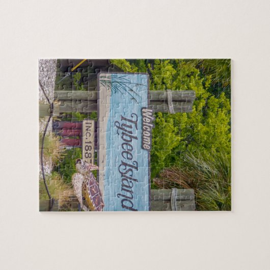 Strand der Insel Tybee Puzzle (Horizontal)