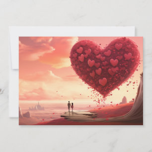 Strand der Liebe: Schreib deinen Brief - Valentins Feiertagskarte