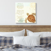 Strand der Meeresschildkröte - 1 Korinther 13 Leinwanddruck (Insitu (Schlafzimmer))