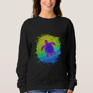 Strand der Meeresschildkröte Tierschutz Sweatshirt