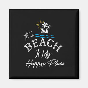 Strand Der Strand ist mein glücklicher Ort Frau Magnet