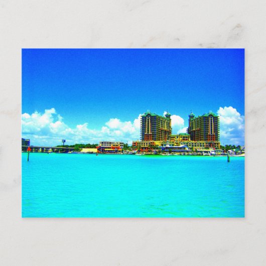 Strand des Emerald Grande Destin Florida Postkarte (Vorderseite)