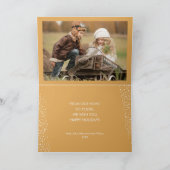 Strand des Fotos Weihnachtslicht Karte (Innenseite)