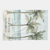 Strand des Herzens Geschirrtuch (Horizontal)