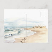 Strand des Herzens Postkarte (Rückseite)