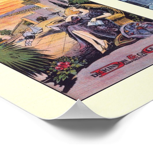 Strand des Königs von Arthur Bradley Fowler Poster (Ecke)