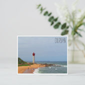 Strand des Leuchtturms von Mhlanga Postkarte (Stehend Vorderseite)