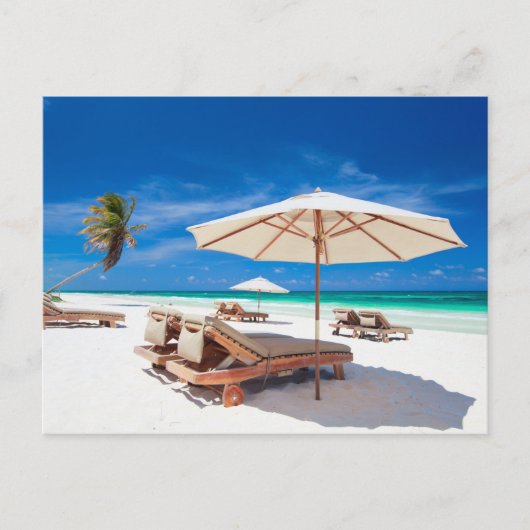 Strand des Resorts Postkarte (Vorderseite)